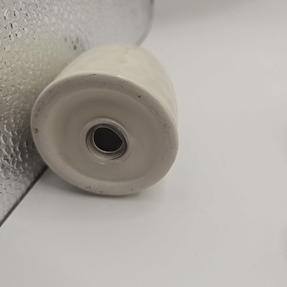 White Ceramic Bee Hive Salt and Pepper Shakers with Honeycomb Tray 3" - Picture 8 of 16